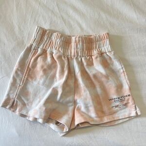 White Fox tye dye shorts